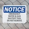 Signmission Emergency Water And Gas Shutoff Tool Do Not Remove, 10 in W x Rectangle, Plastic OS-2PACK-NS-P-710-L-11936 - alternate 8